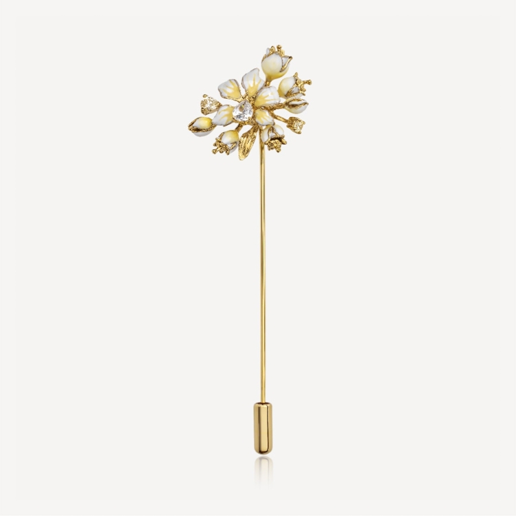 Brooch-pin with lilies-of-the-valley