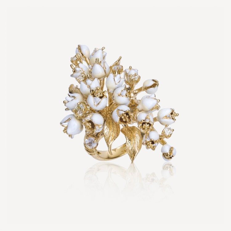 Ring with lilies-of-the-valley Ring with lilies-of-the-valley